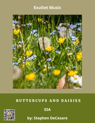 Buttercups and Daisies SSA choral sheet music cover Thumbnail